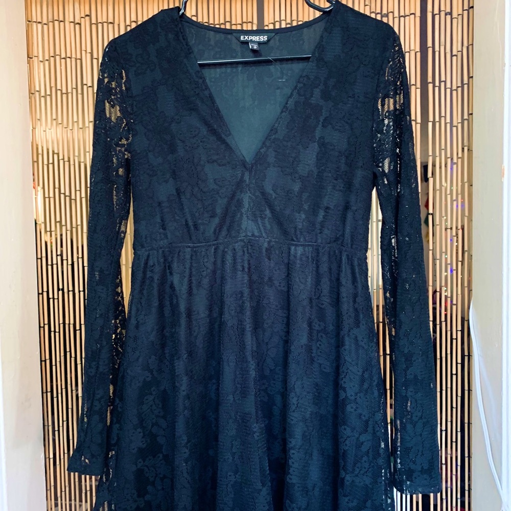 Express black gothic dress